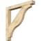Ekena Millwork Funston Block Rough Sawn Bracket w/ Offset Brace, Douglas Fir, 6"W x 44"D x 44"H BKT0604X44X44FST05RDF - alternate 1